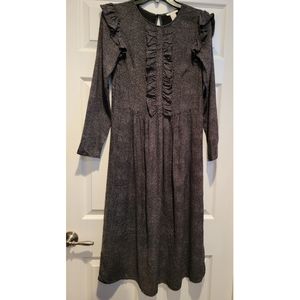 H&M ruffled midi dress